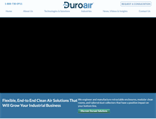 Tablet Screenshot of duroair.com